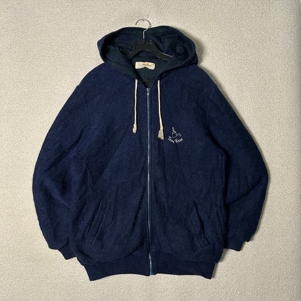  (L) Troy Bros 트로이브더라스 네이비 울 집업 