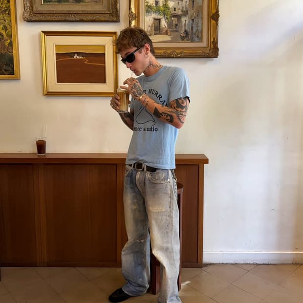 아워레가시 써드컷 디지털 프린트 데님(32)