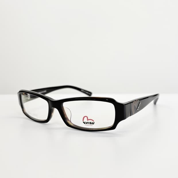 EVISU 에비수 다크브라운 빈티지 뿔테