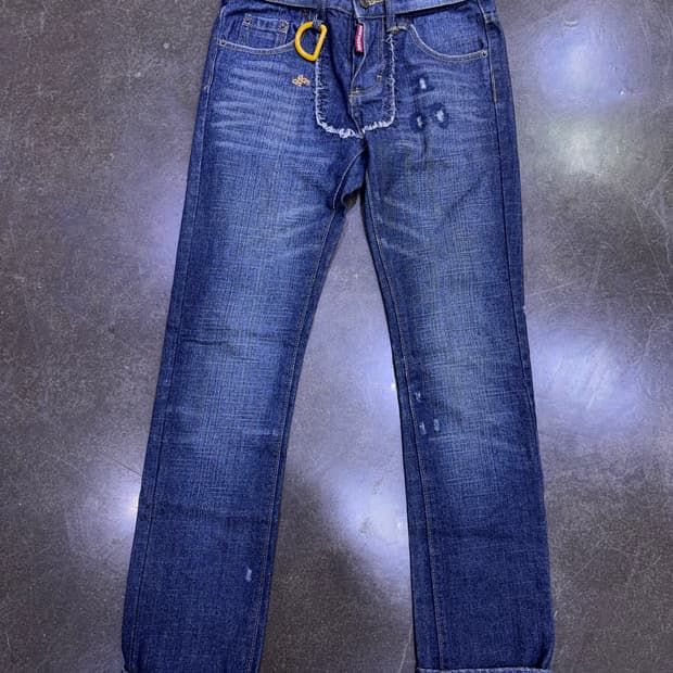 디스퀘어드2 D링 슬림 스트레이트핏 빈티지 워싱 커스텀 46