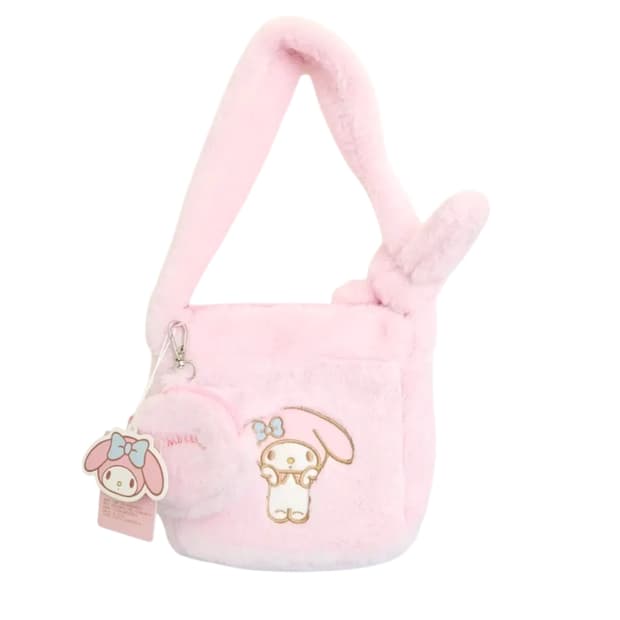 산리오 마이멜로디 마멜 털가방