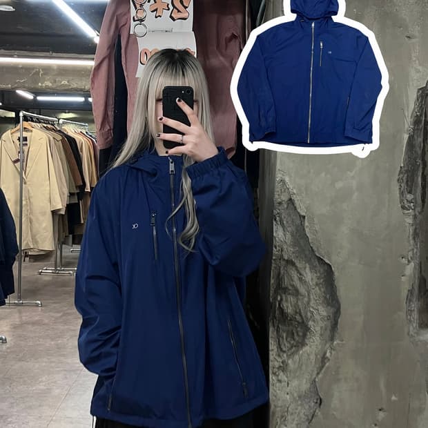 켈빈클라인 바람막이 점퍼 네이비 XL #csz3091