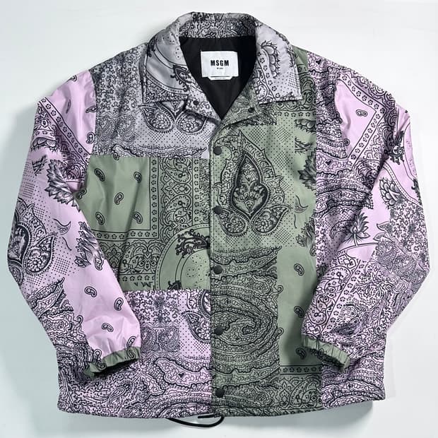 MSGM 페이즐리 코치자켓