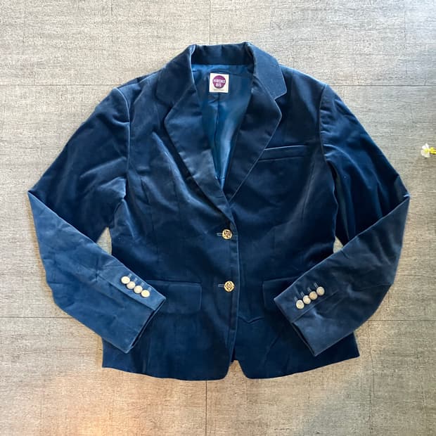 일본빈티지 Hiroko 보헤미안할메카지 벨벳자켓