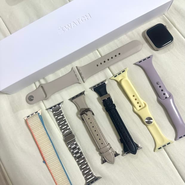 애플워치 7 41mm GPS 스타라이트