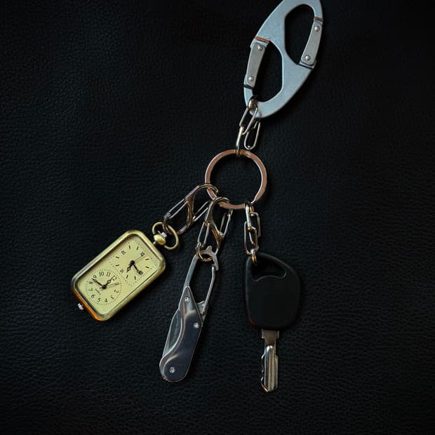 Vintage keyring (jungle)