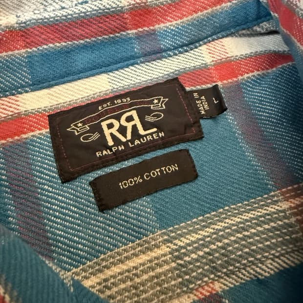 RRL 더블알엘 플란넬 워크셔츠