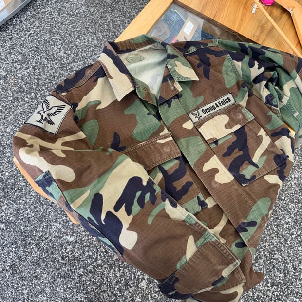 US Army 미군 우드랜드 카모 셔츠 자켓 (S)