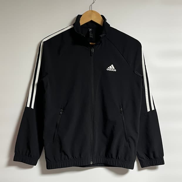 아디다스 나일론 경량 바람막이 윈드브레이커 자켓 점퍼 S