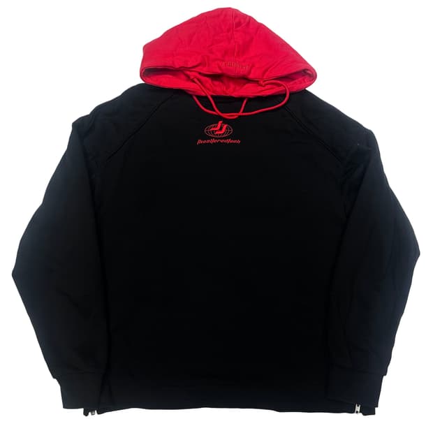 준지 오버사이즈 블랙후드티 S