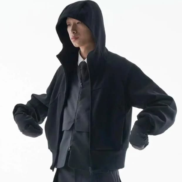 Common divisor 후드집업 다크그레이