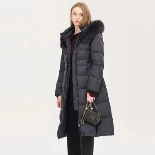 시슬리 모나미 후드 롱 패딩 42(55~66)