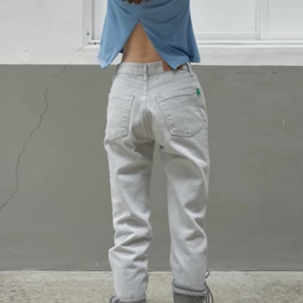 노컨텐츠 dying straight cotton pant