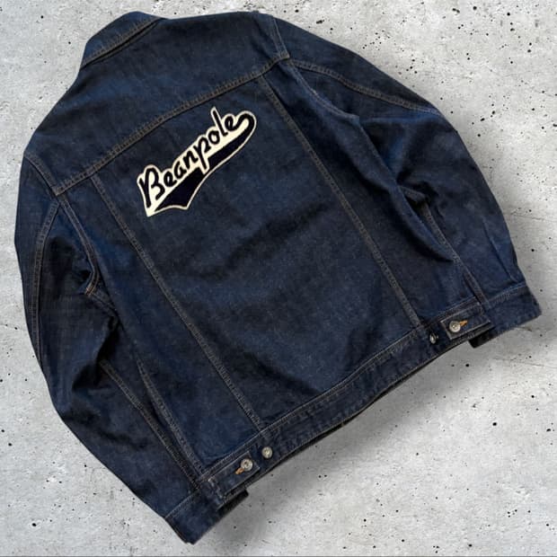 [105] 빈폴 데님 자켓 Beanpole 빅로고 청자켓 D876