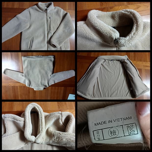 XL, 두꺼운 플리스 자켓 메이드 인 베트남