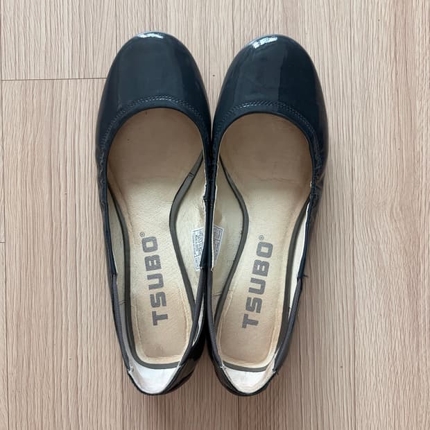 tsubo 네이비 플랫슈즈