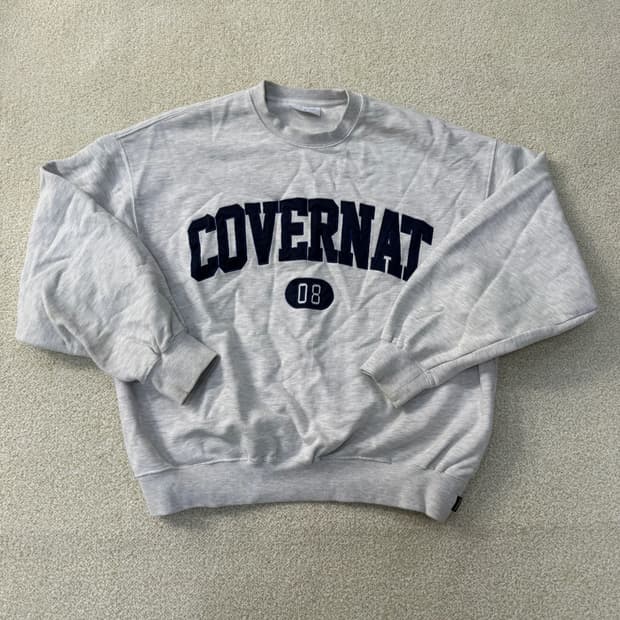 [M] 커버낫 레터링 로고 맨투맨 0105T1