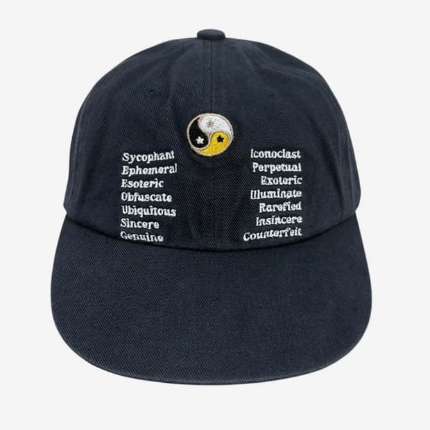 패슬 Yin Yang Washed Cap Dark Navy