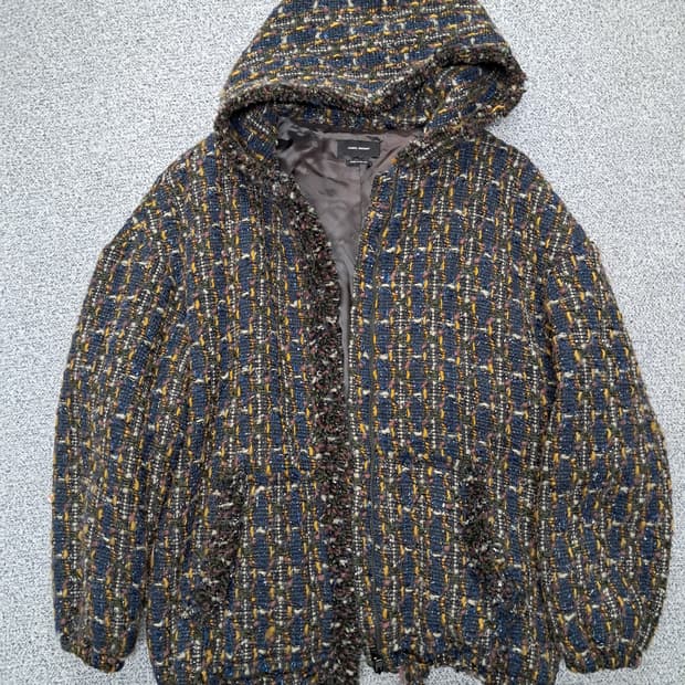 이자벨마랑 트위드후드패딩자켓