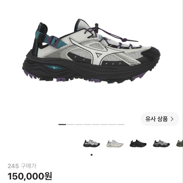 미즈노 레이서 트레일 SE V2 고프코어 실버 블랙