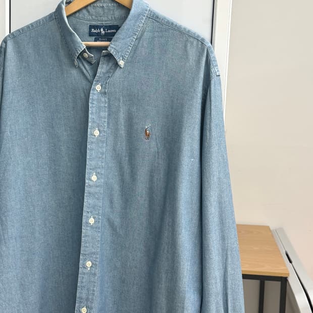 폴로 샴브레이 셔츠