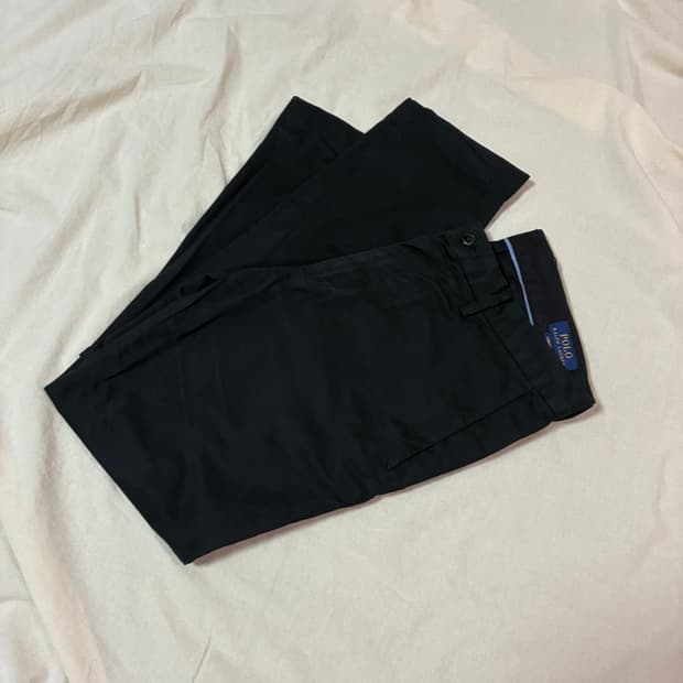 폴로 랄프로렌 블랙 치노팬츠