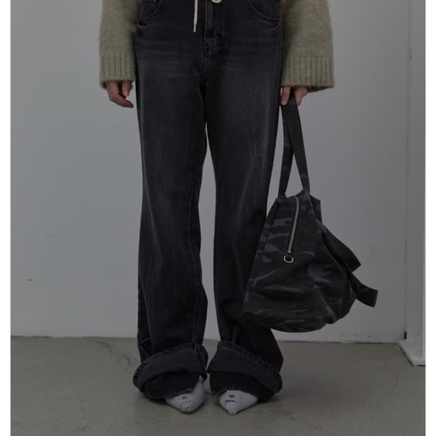 LCDC CUFFED WIDE DENIM 엘씨디씨 커프드 와이드 데님M