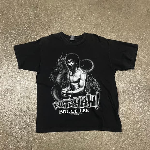 90s 브루스리 프린팅 티셔츠 (105)