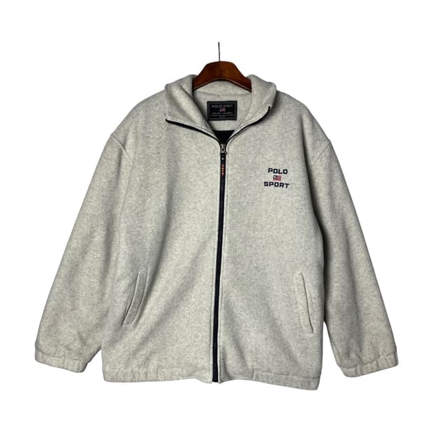 [Polo Sports] 폴로스포츠 로고자수 플리스집업