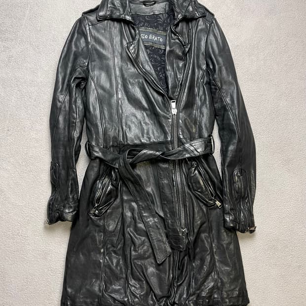 [40] GIORGIO BRATO 조르지오 브라토 레더 코트