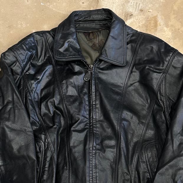 105 빈티지 소가죽 자켓