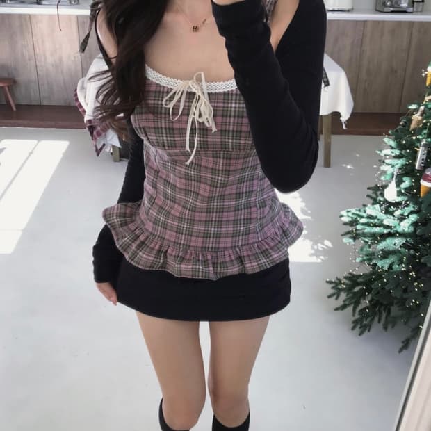 클라우드이모션 Antique pastel-lace blouse