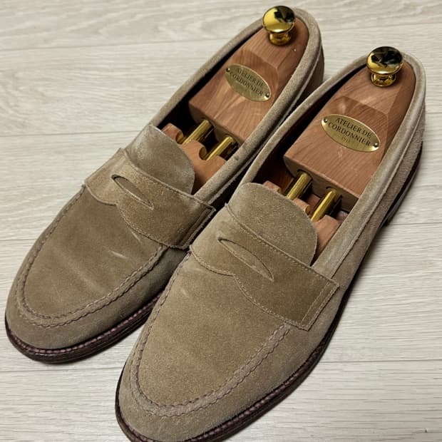 알든 6244 스웨이드 언라인드 로퍼 10E