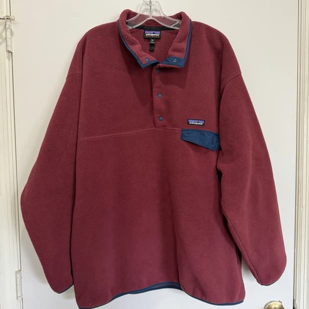 10s 파타고니아 신칠라 스냅-T 레드 블루