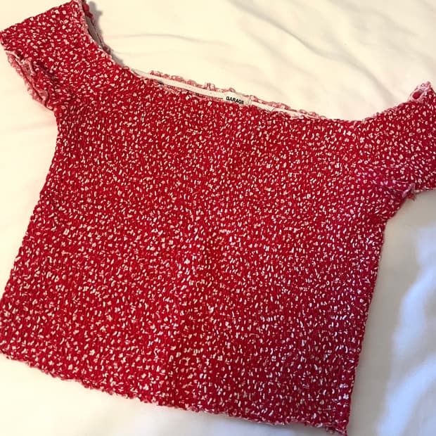 Garage 브랜디멜빌 반팔 오프숄더 탑