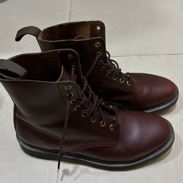 (290) 닥터마틴 1460 버건디 부츠 워커 