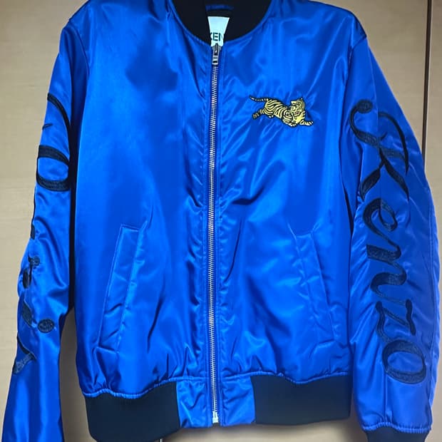 겐조(KENZO) 타이거 자수 새틴 봄버 재킷(M)