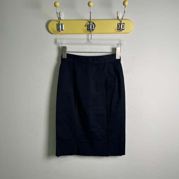 돌체앤가바나 네이비 코튼 스커트 38