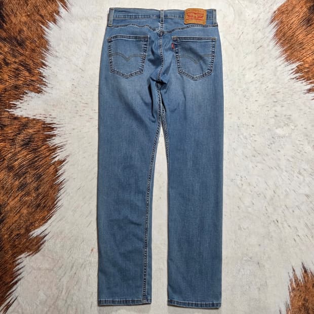 리바이스 502 슬림핏 연청 데님 