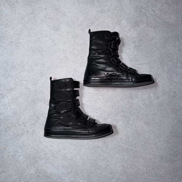 앤드뮐미스터 카프스킨 벨크로 하이탑스니커즈