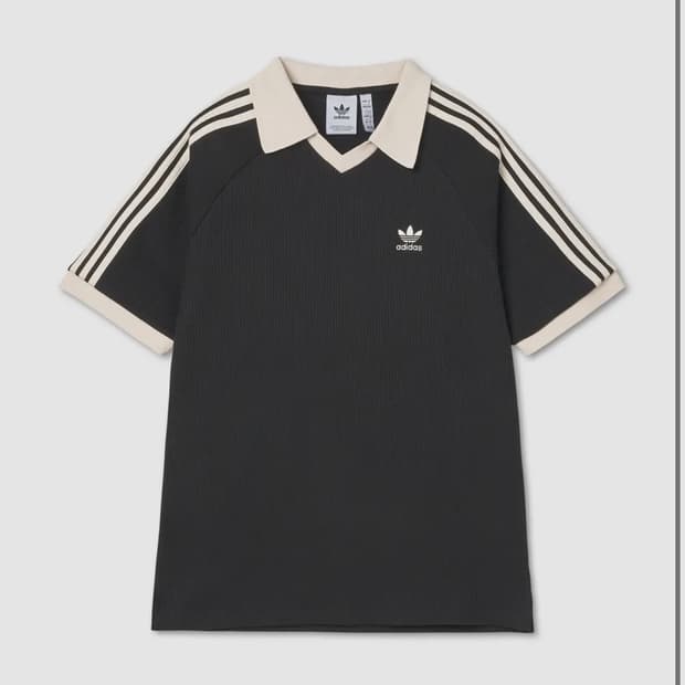 L) 아디다스 와플 반팔 폴로 셔츠 - 블랙, 네이비, 브라운