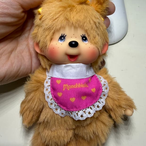 홍콩 몬치치 골드 양갈래 키링 새제품