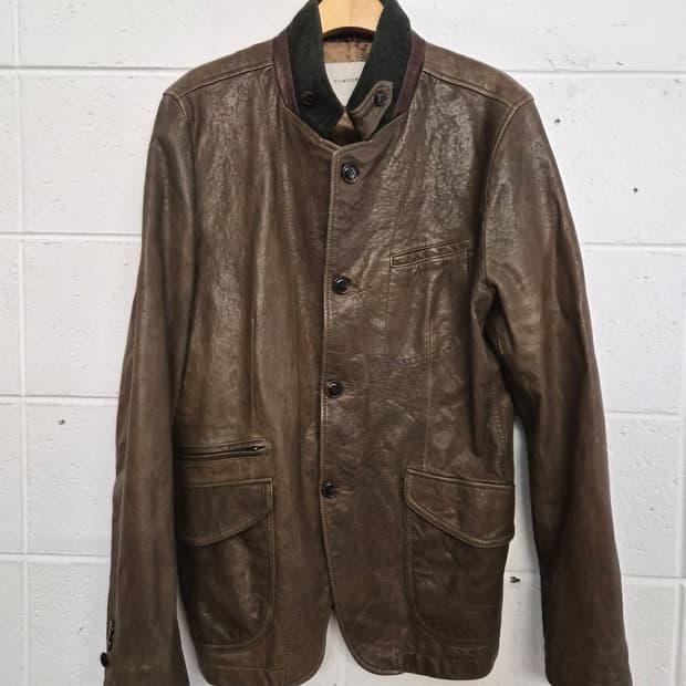 95) 커스텀 멜로우 양가죽 자켓 팝니다