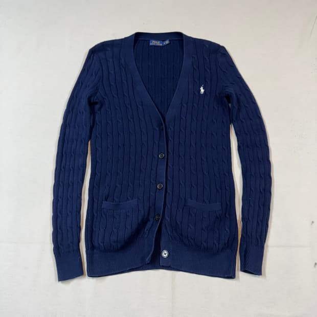 M) 폴로 랄프로렌 코튼 케이블 꽈배기 가디건