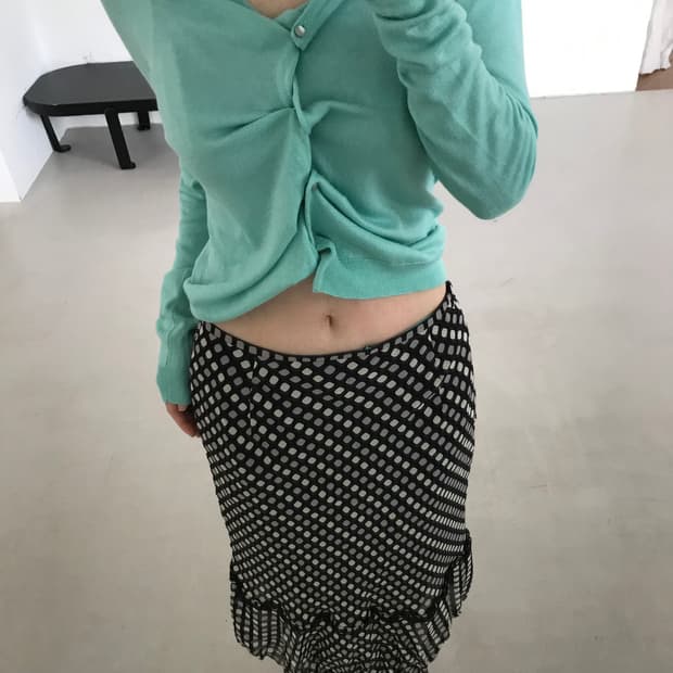 vintage mint cardigan
