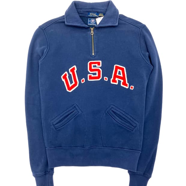 Polo 폴로 랄프로렌 USA 하프집업 스웻셔츠