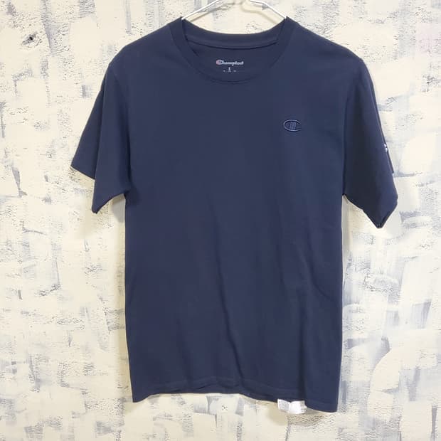 챔피온 로고 라운드 반팔 