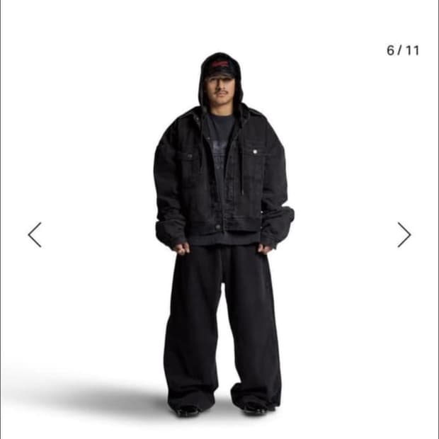 윌리차바리아 데님후드자켓