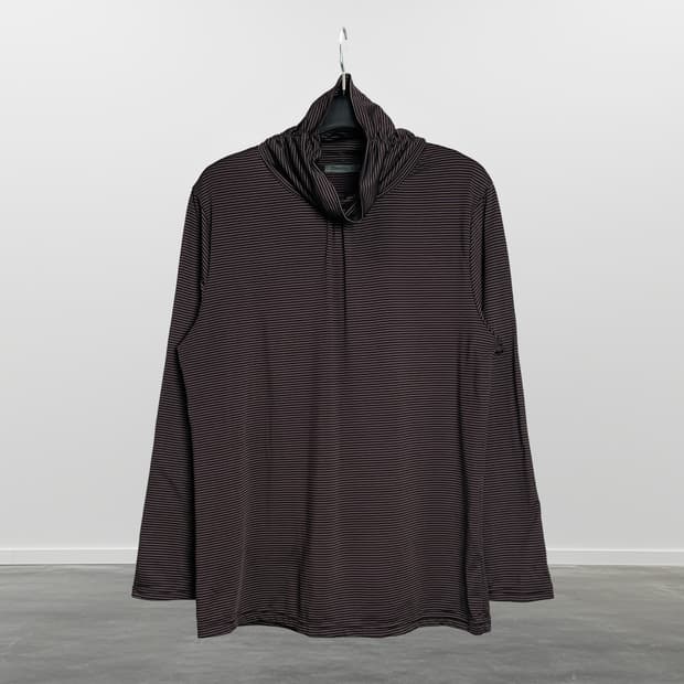 TIMOTHY 터틀넥 스트라이프 롱 슬리브 