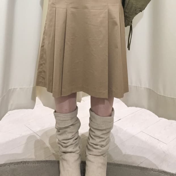 MICHEL KLEIN Pleated Midi Skirt